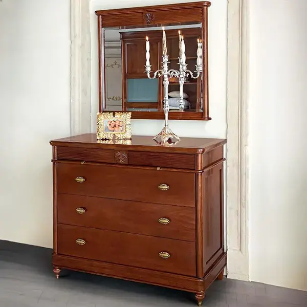Комод "Бурбон" Орех BJ904  купить в интернет магазине Мебель из массива. Звоните +7 495 961-63-63 Комоды из массива дерева