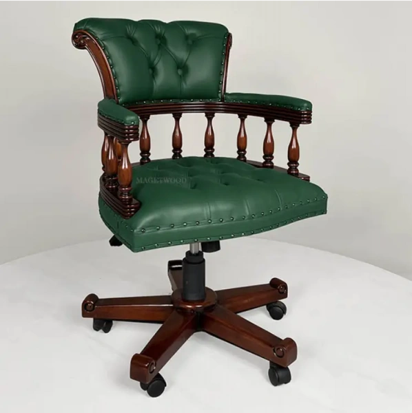 Рабочее кабинетное кресло MSMU.411 GREEN C310 GREEN  купить в интернет магазине Мебель из массива. Звоните +7 495 961-63-63 Мебель Индонезии